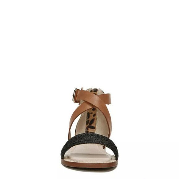 LifeStride Riley Women's 9 W Strappy Sandals Casual Flats Leopard Black - Picture 6 of 10